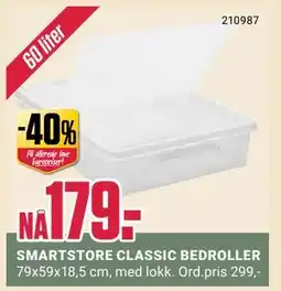 Europris SMARTSTORE CLASSIC BEDROLLER, NOK 179 tilbud
