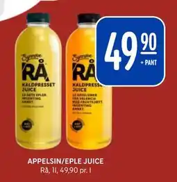 Rema 1000 APPELSIN/EPLE JUICE, NOK 49.9 tilbud