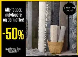 Europris Alle tepper, gulvløpere og dørmatter! tilbud