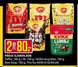 Europris FREIA SJOKOLADE, NOK 80 tilbud