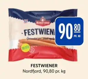 Rema 1000 FESTWIENER, NOK 90.8 tilbud