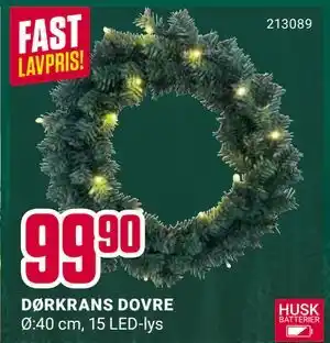 Europris DØRKRANS DOVRE, NOK 99.9 tilbud