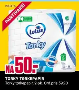 Europris TORKY TØRKEPAPIR, NOK 50 tilbud
