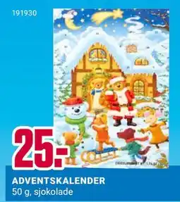 Europris ADVENTSKALENDER, NOK 25 tilbud