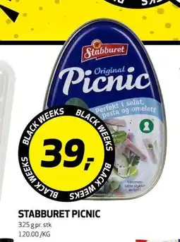 Bunnpris STABBURET PICNIC, NOK 39 tilbud