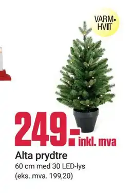 Europris Alta prydtre, NOK 249 tilbud