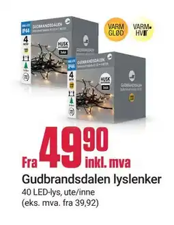 Europris Gudbrandsdalen lyslenker tilbud