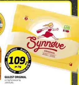 Bunnpris GULOST ORIGINAL, NOK 109 tilbud