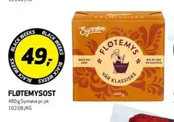 Bunnpris FLØTEMYSOST, NOK 49 tilbud
