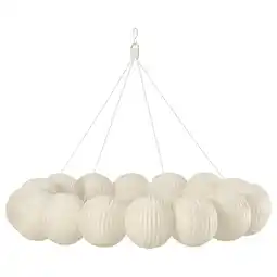 IKEA StrÅla led-lampe dekorativ, ball sirkel/hvit tilbud