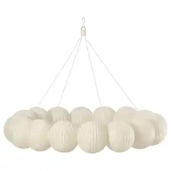 IKEA StrÅla led-lampe dekorativ, ball sirkel/hvit tilbud