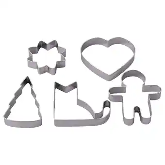 IKEA Vinterfint Kakeformer, sett 5 stk., flere former rustfritt stål tilbud