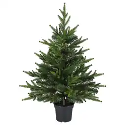 IKEA Vinterfint Kunstig potteplante, inne/ute/juletre grønn, 15 cm tilbud