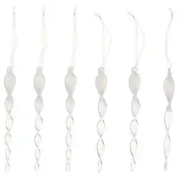 IKEA Vinterfint Juletrepynt, istappformet klart glass, 16 cm tilbud