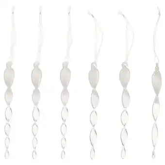 IKEA Vinterfint Juletrepynt, istappformet klart glass, 16 cm tilbud