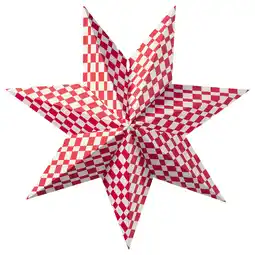 IKEA StrÅla Lampeskjerm, rød/hvit, 48 cm tilbud