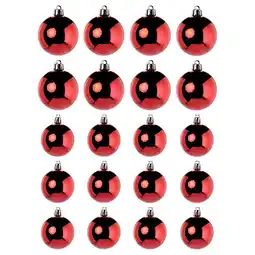 IKEA Vinterfint Juletrepynt, 20 stk., kule rød tilbud