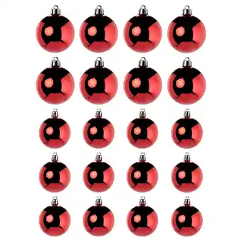 IKEA Vinterfint Juletrepynt, 20 stk., kule rød tilbud