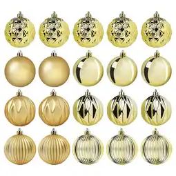 IKEA Vinterfint Juletrepynt, kule gullfarget, 7 cm tilbud