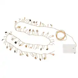 IKEA StrÅla led-lyslenke med 80 lys, batteridrevet mini/stjerne gullfarget tilbud