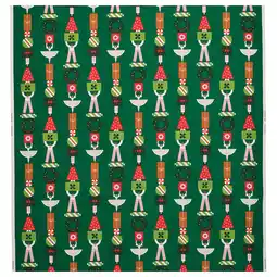 IKEA Vinterfint Metervare, julemotiv grønn, 150x300 cm tilbud