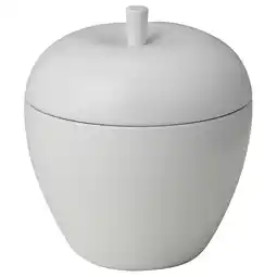 IKEA Vinterfint Duftlys i metallkopp, epleformet/duft: vanilje hvit, 24 hr tilbud