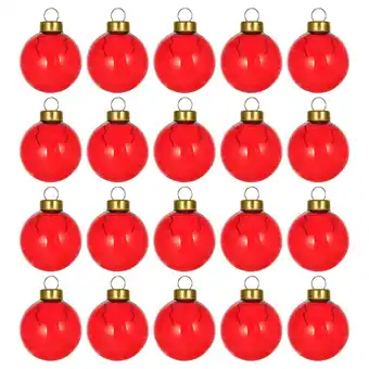 IKEA Vinterfint Juletrepynt, kule glass/rød, 3.5 cm tilbud