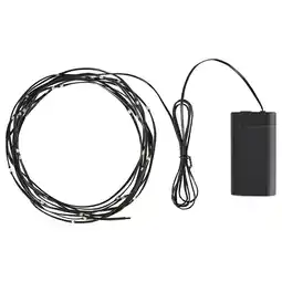 IKEA StrÅla led-lyslenke 40 lys, batteridrevet/utendørs svart tilbud