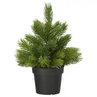 IKEA Vinterfint Kunstig potteplante, inne/ute juletre/grønn, 9 cm tilbud