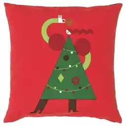 IKEA Vinterfint Putetrekk, julemønster rød, 50x50 cm tilbud