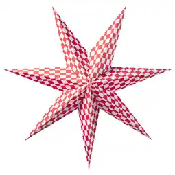 IKEA StrÅla Lampeskjerm, rød/hvit, 70 cm tilbud