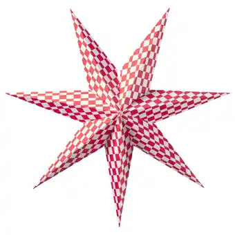 IKEA StrÅla Lampeskjerm, rød/hvit, 70 cm tilbud