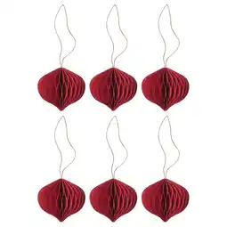 IKEA Vinterfint Juletrepynt, kule mørk rød, 6 cm tilbud