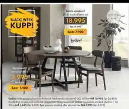 Fagmøbler Fyn spisestol, NOK 2995 tilbud