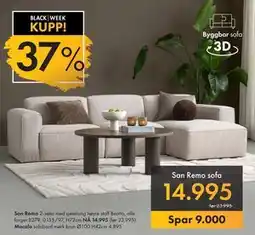 Fagmøbler San Remo sofa, NOK 14995 tilbud