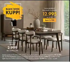 Fagmøbler Contento spisestol, NOK 3749, Medlemspris tilbud