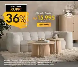 Fagmøbler Michelin 3-seter, NOK 15995 tilbud