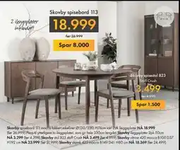 Fagmøbler Skovby spisestol 823, NOK 3499 tilbud