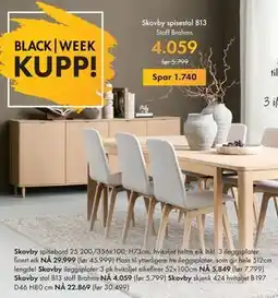 Fagmøbler Skovby spisestol 813, NOK 4059 tilbud