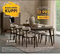 Fagmøbler Lucca spisebord, NOK 12995 tilbud