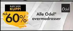 Fagmøbler Alle Odel overmadrasser tilbud