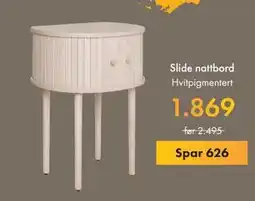 Fagmøbler Slide nattbord, NOK 1869 tilbud