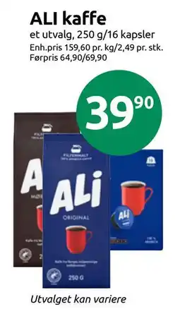 Joker ALI kaffe, NOK 39.9 tilbud