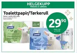 Joker Toalettpapir/Tørkerull, NOK 29.9 tilbud