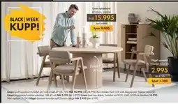 Fagmøbler Linea rundt spisebord, NOK 15995 tilbud