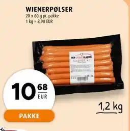 Scandinavian Park WIENERPØLSER, EUR 10.68 tilbud