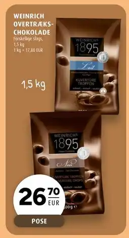 Scandinavian Park WEINRICH OVERTRÆKSCHOKOLADE, EUR 26.7 tilbud