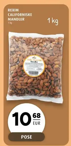 Scandinavian Park REXIM CALIFORNISKE MANDLER, EUR 10.68 tilbud