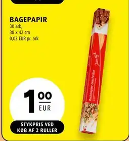 Scandinavian Park BAGEPAPIR, EUR 1 tilbud