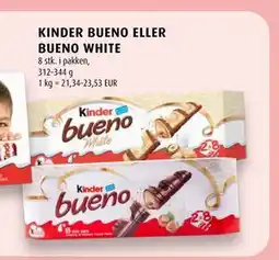 Scandinavian Park KINDER BUENO ELLER BUENO WHITE, EUR 7.34 tilbud
